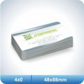 1.000 Cartões - 48x88mm Couchê - 300g - 4x0 Verniz Total Fre