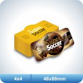 1000 cartões gold stamping 300g - 4x4